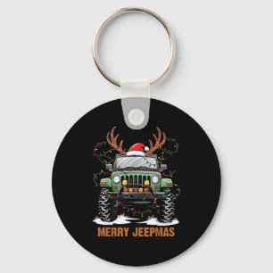 Merry Jeepmas Christmas Xmas Santa Reindeer Men Bo Key Ring