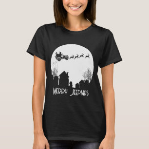 Merry Jeepmas Santa Christmas Reindeer Funny Pajam T-Shirt