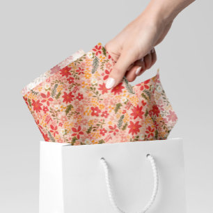 Merry & Joy Ditsy Floral in Blush Pink Tissue Paper