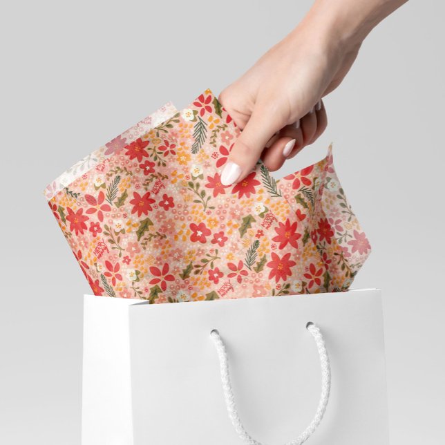 Merry & Joy Ditsy Floral in Blush Pink Tissue Paper (Creator Uploaded)