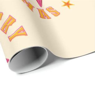 Merry Junemas Tropical Christmas Pattern Wrapping Paper