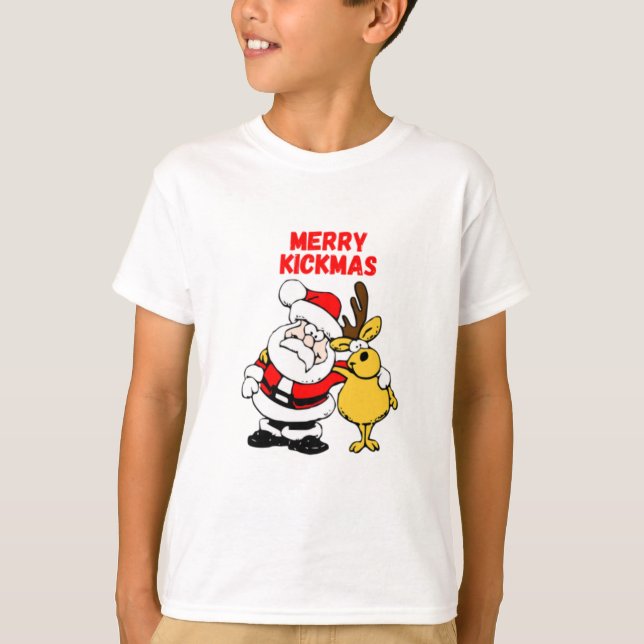 Merry Kickmas T-Shirt (Front)