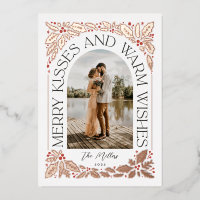 Merry Kisses and Warm Wishes Berry Arch Photo