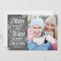 Merry Kisses and Warm Wishes Mr. Mrs. Holiday