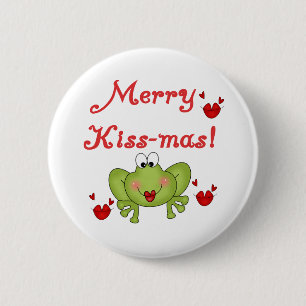 Merry Kissmas 6 Cm Round Badge