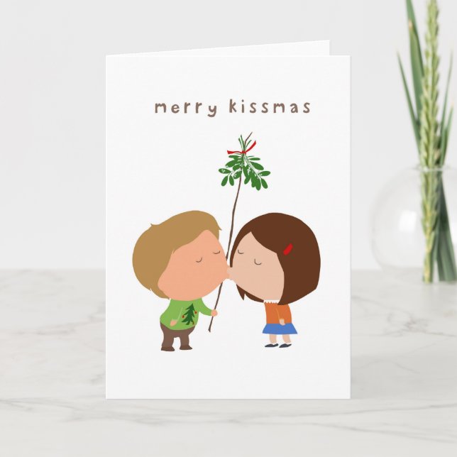 Merry Kissmas Holiday Card (Front)