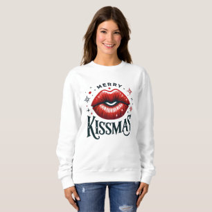 Merry Kissmas Lipstick Sweatshirt