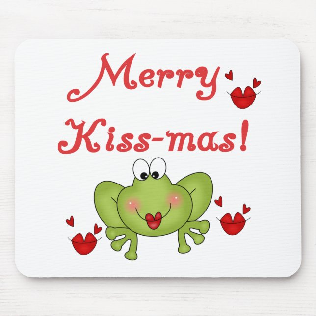 Merry Kissmas Mouse Pad (Front)