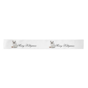 Merry Kittymas ribbon Satin Ribbon