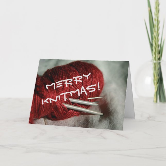 Merry Knitmas card (Front)