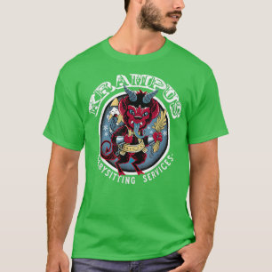 Merry Krampus Baby Sitting Claus Christmas Kids T-Shirt