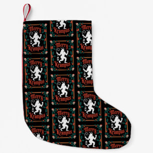 Merry Krampus Christmas Holly Xmas Santa Holiday Small Christmas Stocking