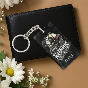Merry Krampus Christmas Krampus Sleigh Rides Key Ring