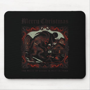Merry Krampus Christmas Xmas Horror Ugly Sweater E Mouse Pad