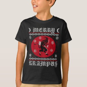 Merry Krampus. Goth Christmas Ugly Sweater. Krampu T-Shirt