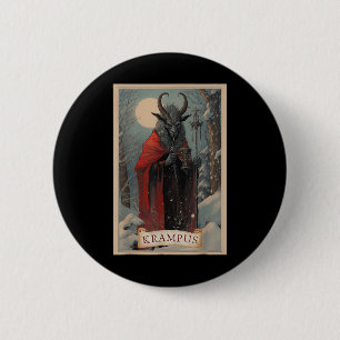 Merry Krampus Horror Christmas Ugly Sweater Evil P 6 Cm Round Badge