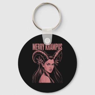 Merry Krampus Ironic Lilith Christmas Dark Feminin Key Ring