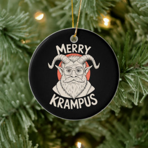 Merry Krampus Mythical Christmas Xmas Holiday Ceramic Tree Decoration