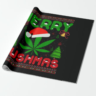Merry Kushmas Funny Christmas Wrapping Paper