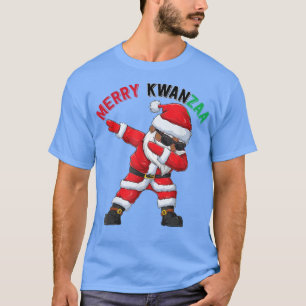 Merry Kwanzaa Santa Black Christmas African Americ T-Shirt