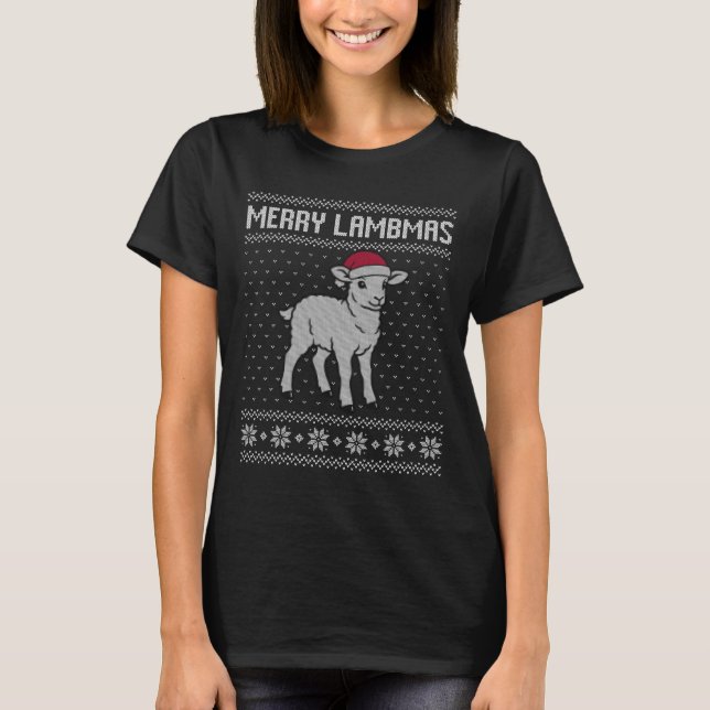 Merry Lambmas  T-Shirt (Front)