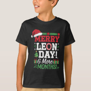 Merry Leon Day Noel Backwards Funny Christmas Coun T-Shirt