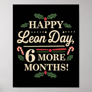 Merry Leon Day Noel Ckwards Funny Christmas Countd Poster