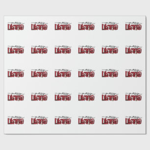 Merry Librarian Christmas Book Lover Library  Wrapping Paper