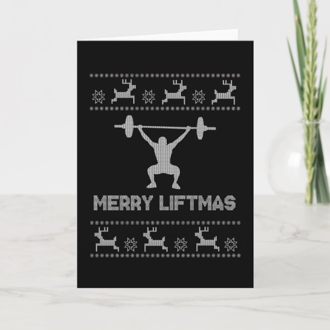 Merry Liftmas - Christmas Card (Front)