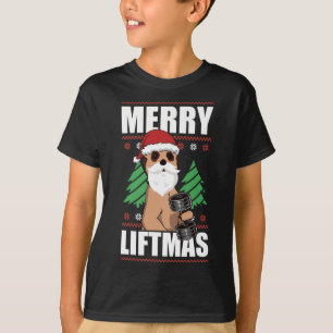 Merry Liftmas Christmas Strength Training Funny Bo T-Shirt