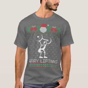 Merry Liftmas Christmas Weightlifting Christmas T-Shirt