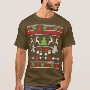 Merry Liftmas  Fitness Workout Xmas  Christmas Bod T-Shirt