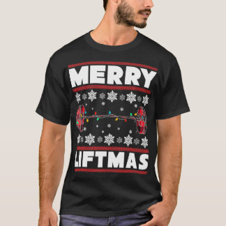 Merry Liftmas Funny Christmas Gym Workout Fitness  T-Shirt