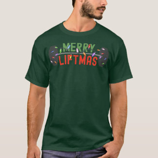 Merry Liftmas  Funny Weightlifter Weightlifting We T-Shirt