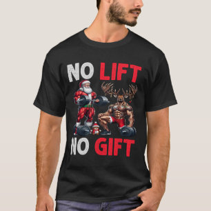 Merry Liftmas Muscle Santa Weightlifting Xmas Body T-Shirt