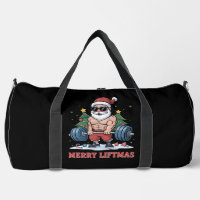 Merry Liftmas Weightlifting Santa Fitness Gym