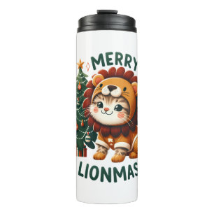 Merry Lionmas Classic T-Shirt Thermal Tumbler