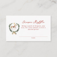 Merry Little Baby Shower Diaper Raffle