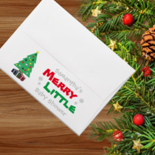 Merry Little Baby Shower Envelope