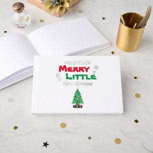Merry Little Baby Shower Guest Book