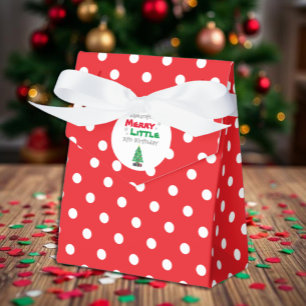 Merry Little Birthday Favour Box