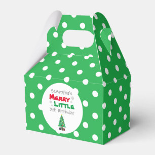 Merry Little Birthday Favour Box