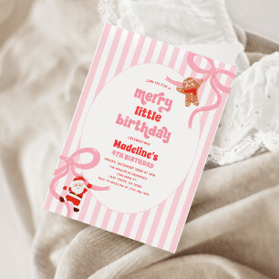 Merry Little Birthday Party Invitations