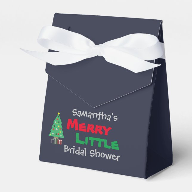 Merry Little Bridal Shower Favour Box (Front Side)