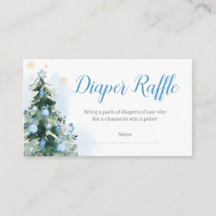 Merry Little Bundle of Joy Diaper Raffle Enclosure Card