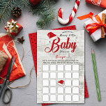 Merry Little Christmas Baby Shower Bingo Game<br><div class="desc">These bingo cards are perfect for anyone having a baby shower this Christmas time. Simply include these bingo cards when you send out your matching baby shower invitations, your guests can then fill out each square with any gift they think the baby will receive at the shower, five in any...</div>