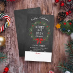 Merry Little Christmas Baby Shower Diaper Raffle<br><div class="desc">These diaper raffle tickets are perfect for anyone having a baby shower this Christmas time. Simply include these tickets when you send out your matching baby shower invitations, your guests can then fill out their name and bring a pack of diapers (any size) along to the baby shower. As an...</div>