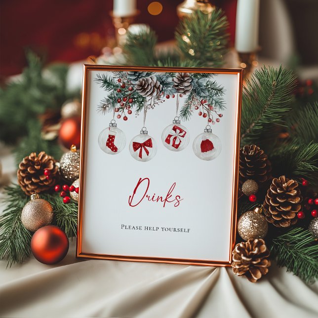 Merry Little Christmas Baby Shower Drinks Poster (Creator Uploaded)