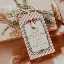 Merry Little Christmas Baby Shower Gift Tags