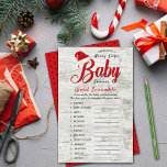 Merry Little Christmas Baby Shower Word Scramble<br><div class="desc">These baby shower game sheets are perfect for anyone having a baby shower this Christmas time. Simply give these game cards out to your guests to play at the shower, whoever unscrambles the words first, wins a prize of your choice! Answers: 1) Diapers 2) Baby Shower 3) Wipes 4) Nursery...</div>